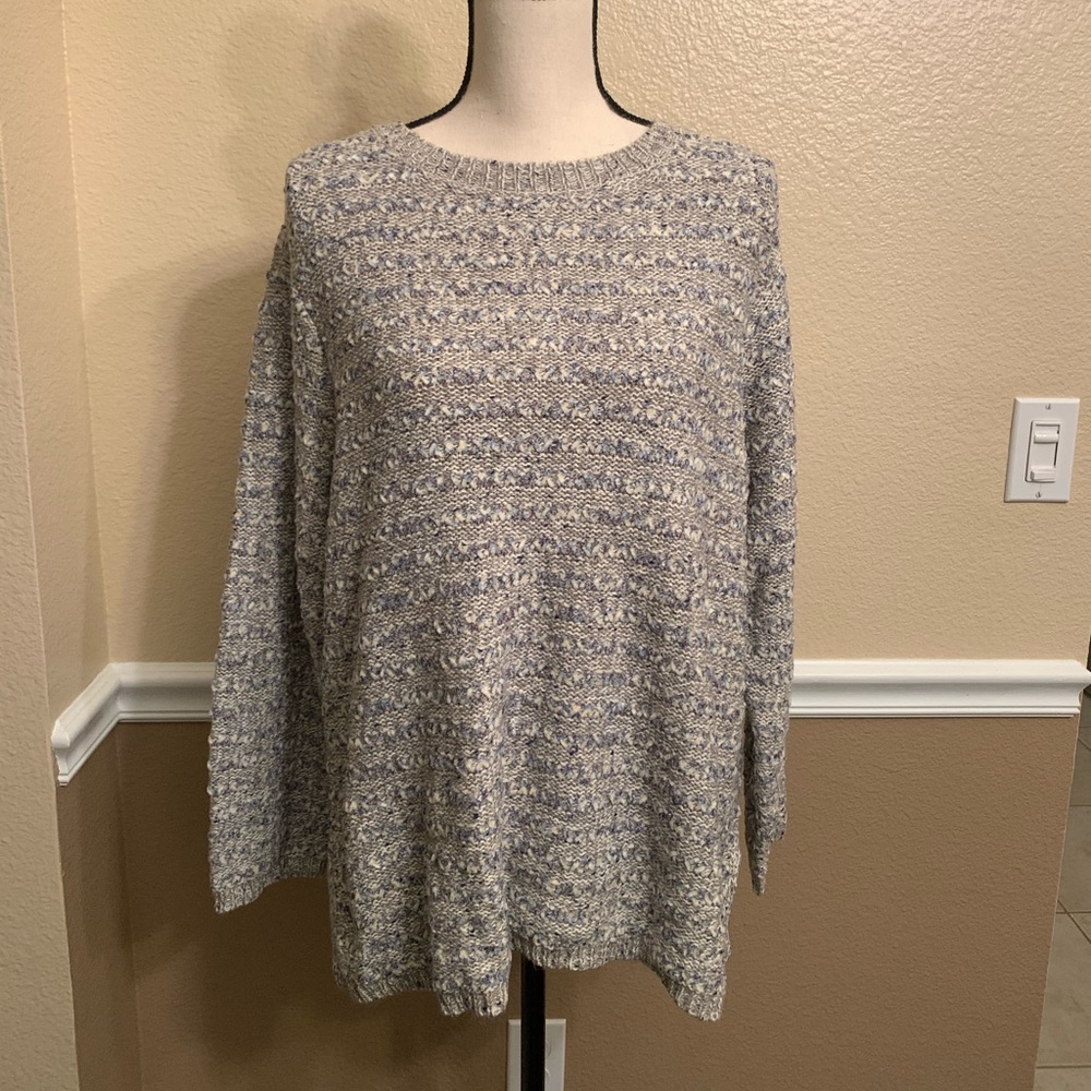Style & Co Gray Pullover Sweater Size 1X